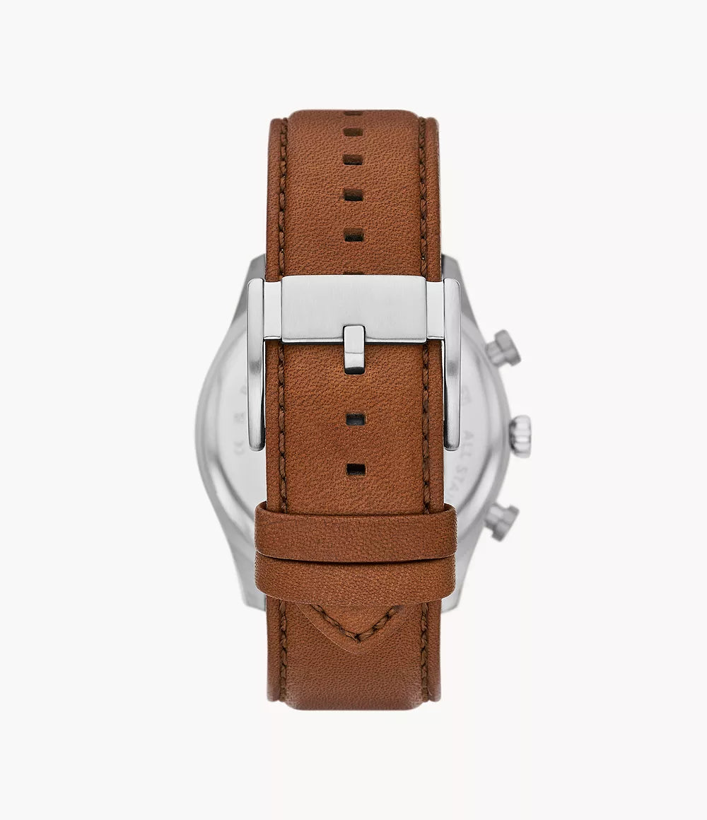 Sullivan Multifunction Medium Brown Leather Watch