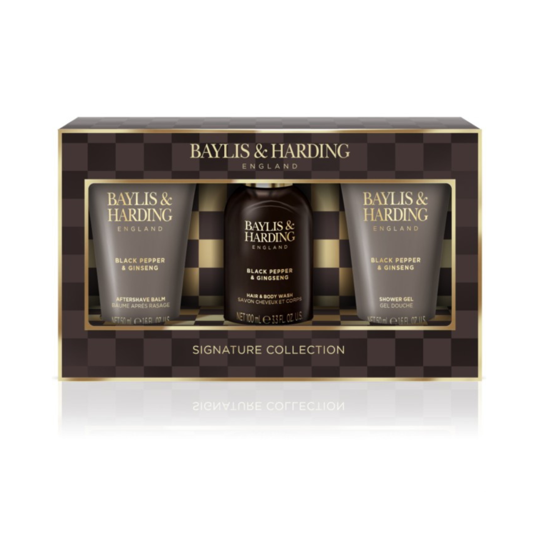 Baylis & Harding Black Pepper & Ginseng Men's Luxury Mini Trio Gift Set