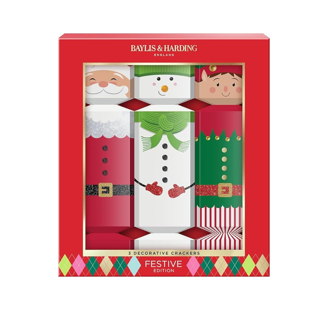 Baylis & Harding Festive Edition Decorative Crackers Gift Set- BH25FEST3CRACKERS