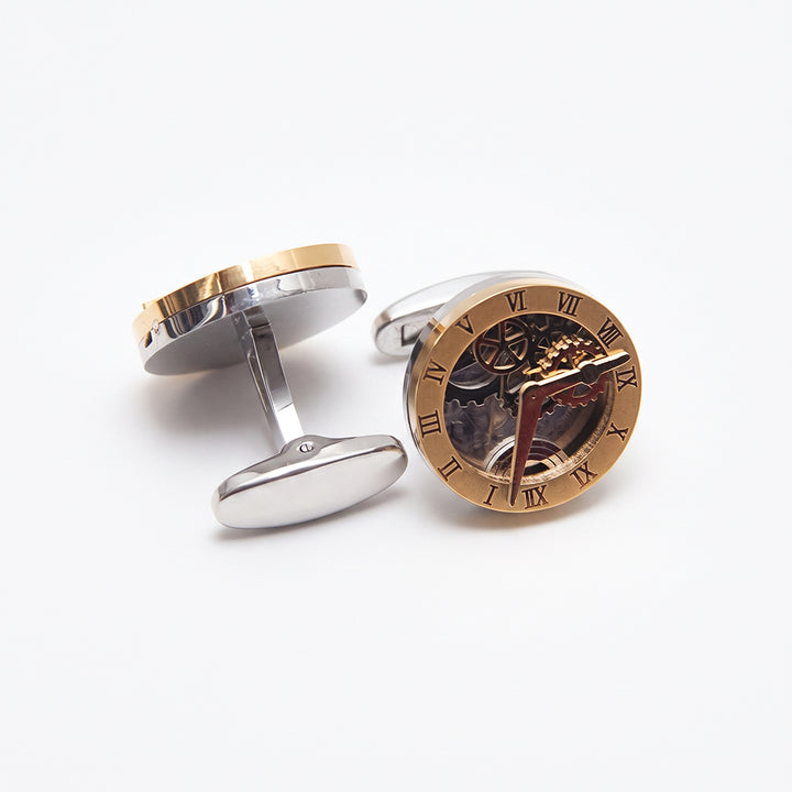 Watch Movement Two-Tone Cufflinks