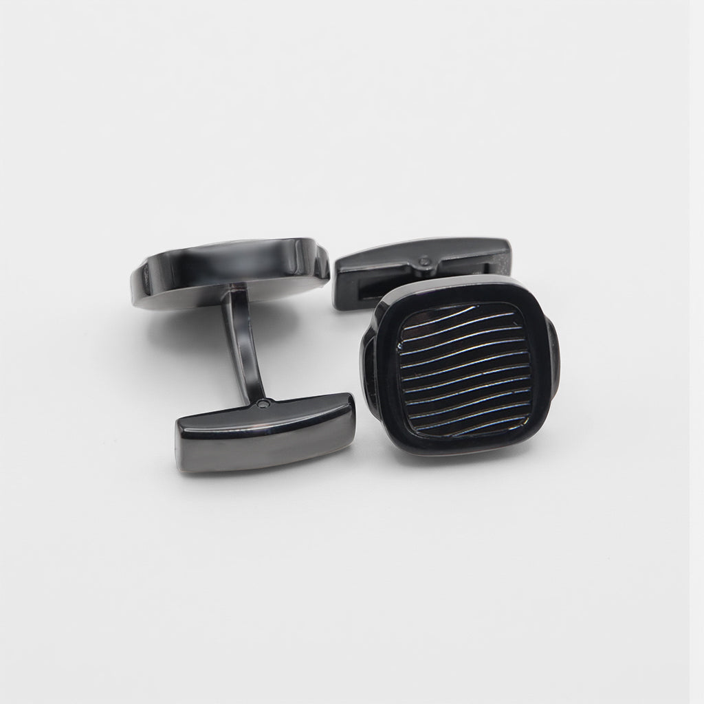 DS Accessories Square Textured Cufflinks