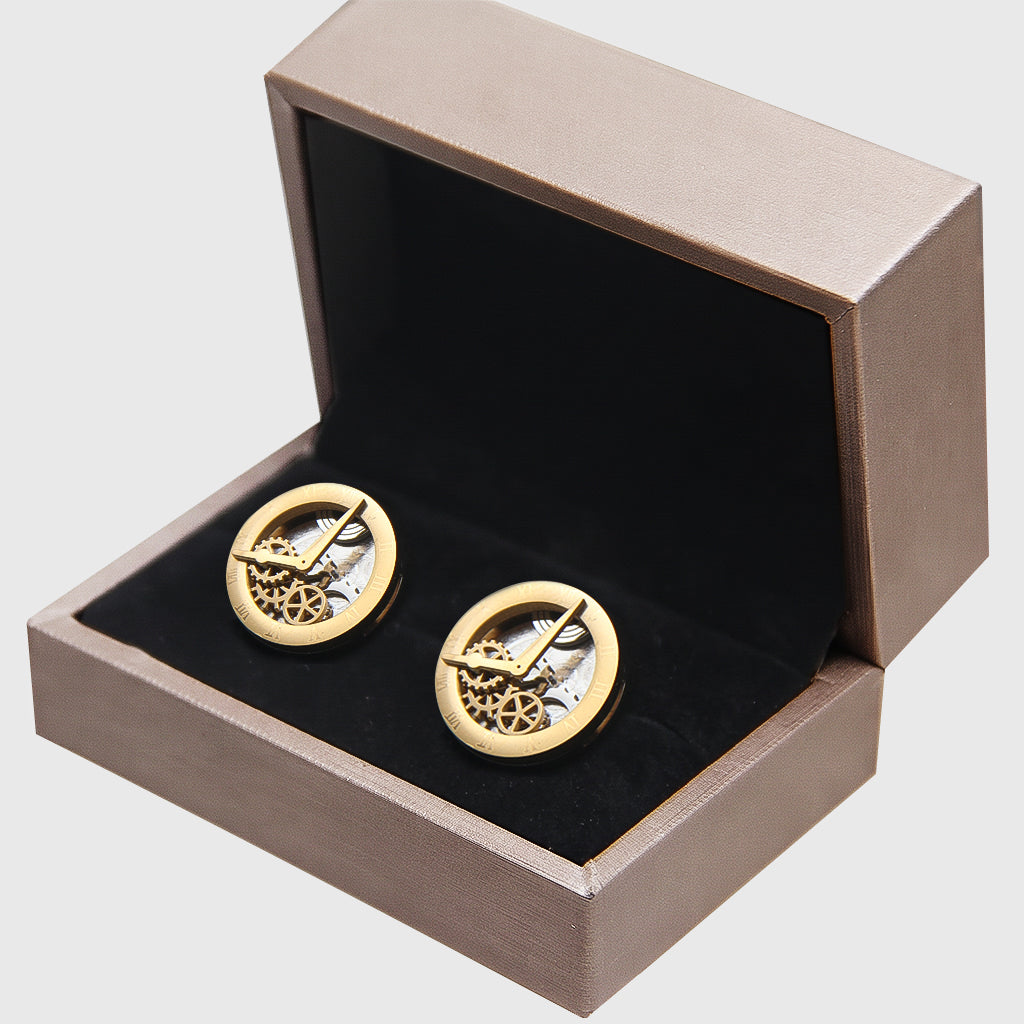 Watch Movement Two-Tone Cufflinks