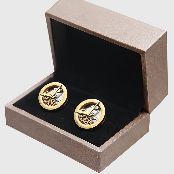 Watch Movement Two-Tone Cufflinks