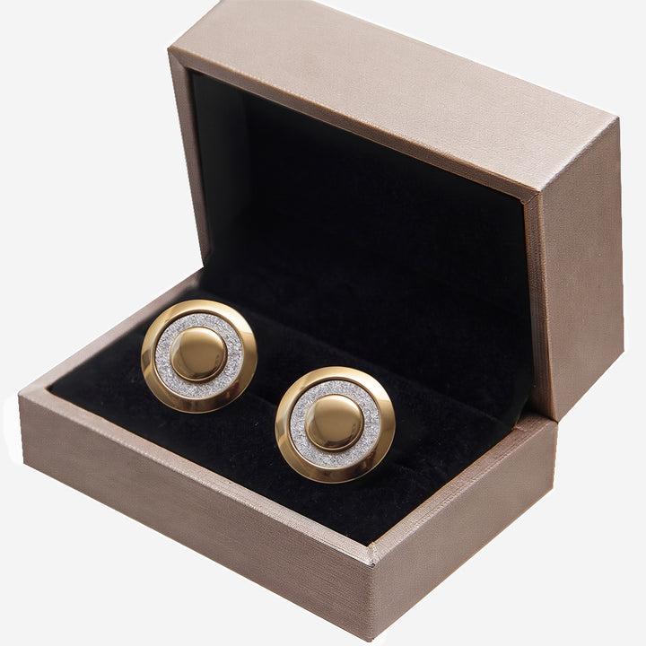 DS Accessories Gold Stardust Halo Cufflinks
