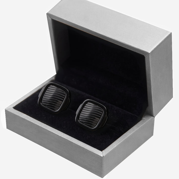 DS Accessories Square Textured Cufflinks