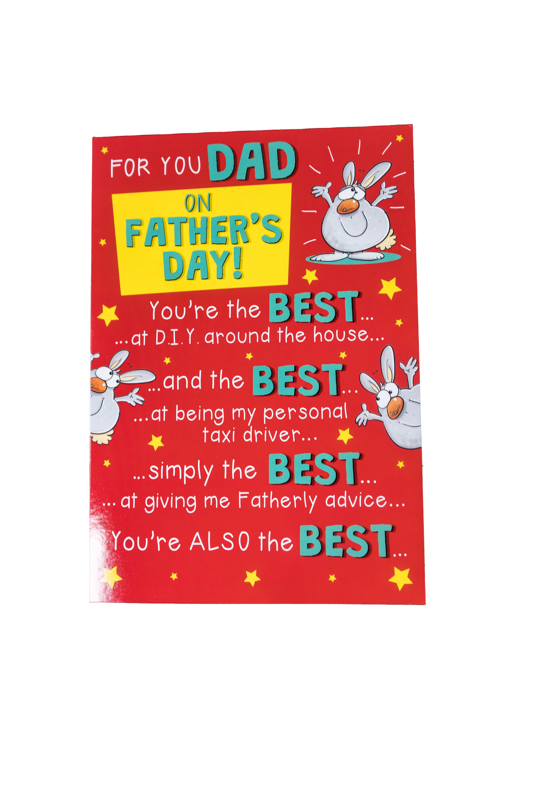 Best Dad Ever Humor Father's Day Greeting Card