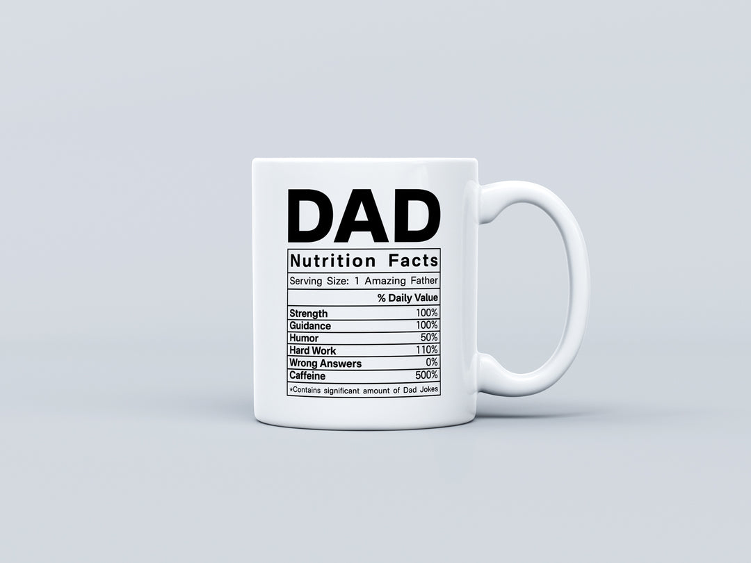 Dad Nutritional Fact Mug