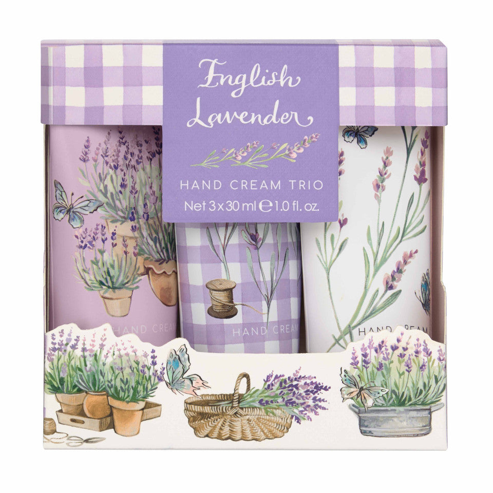 English Lavender-Hand Cream Trio