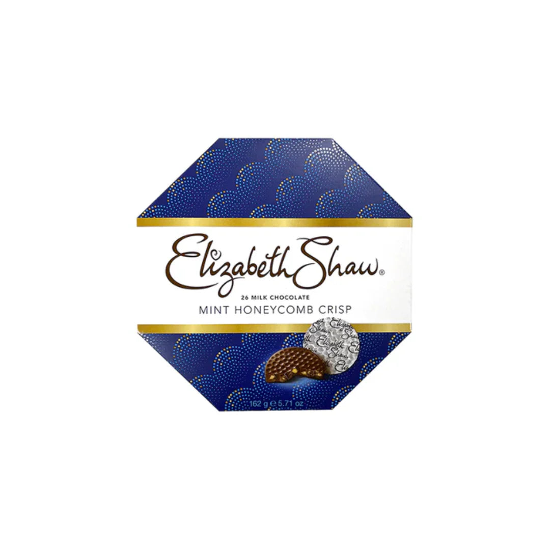 Elizabeth Shaw 26 Milk chocolate Mint Honeycomb Crisp- 162g