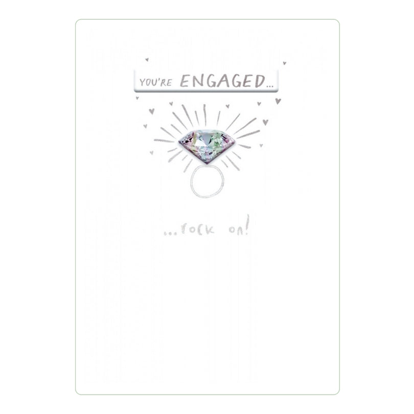 Rock On! Engagement Greeting Card