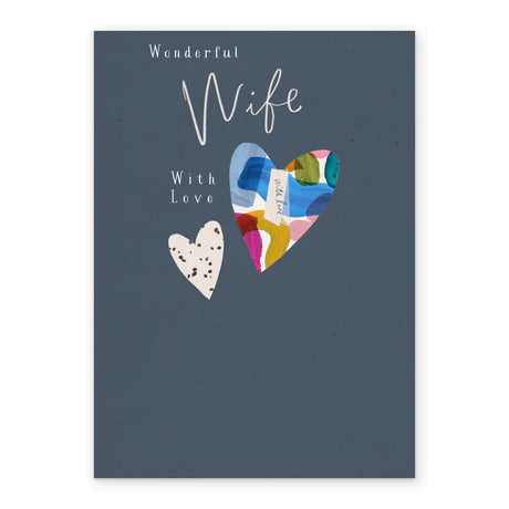 Wife Classic Heart Greeting Card