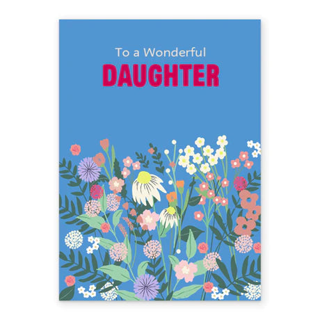 Floral Design Daughter Birthday Greeting Card