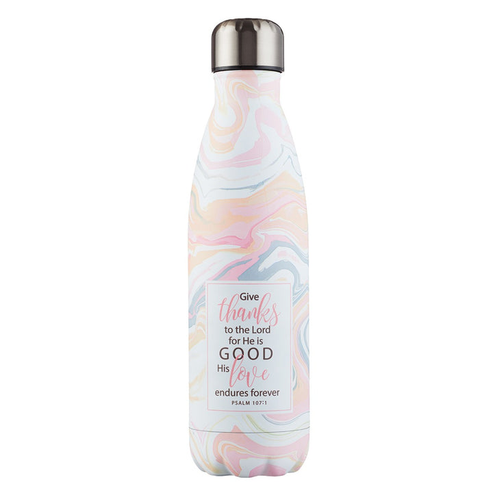 CAG Marble Patterned Stainless Steel Travel Bottle