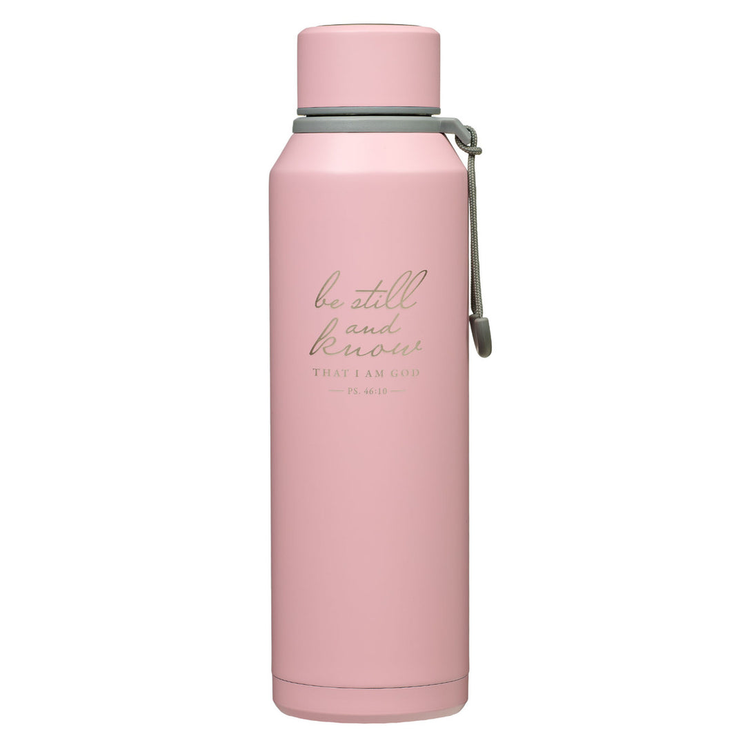 CAG Be Still Pink Stainless Steel Travel Bottle