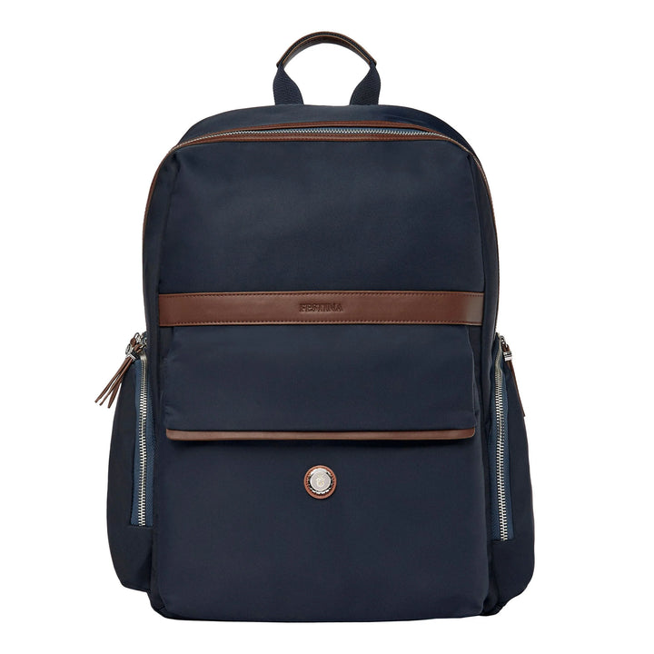 Festina Button Navy & Brown Backpack