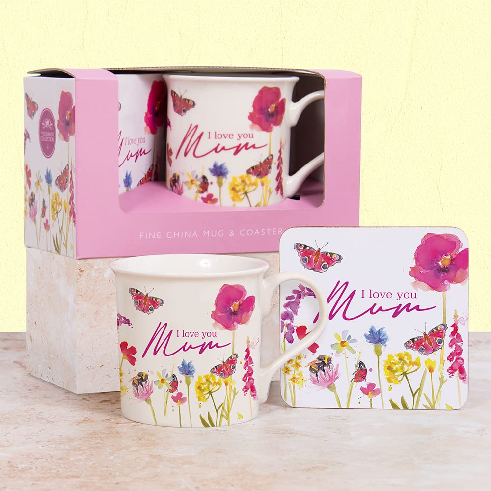 Lesser &amp; Pavey I Love You Collection Mug Mum Coaster