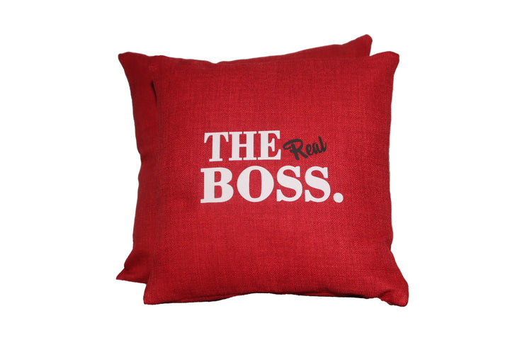 Throw Pillow "THE REAL BOSS"