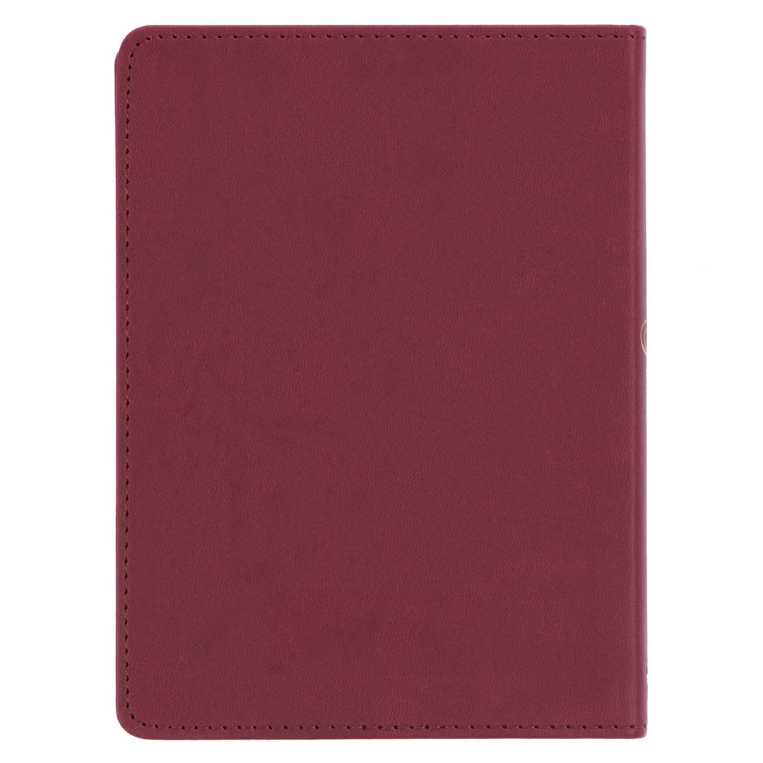 Trust In The Lord Burgundy Faux Leather Journal