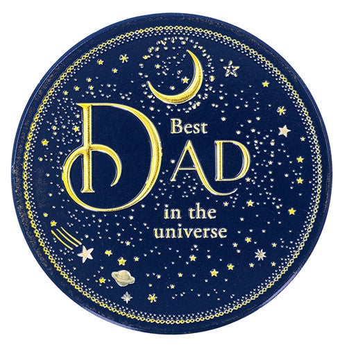 "Best Dad in the Universe" Ceramic Coaster