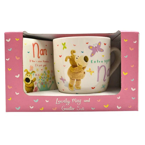 Boofle Female Mug &amp; Coaster Set Mummy