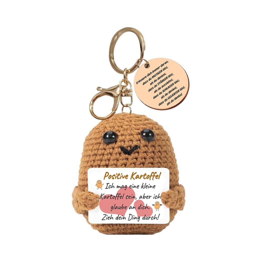 15cm 3D Funny Positive Potato Keychain