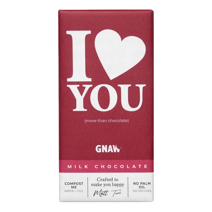 Milk Chocolate Bar I Love You- 80g