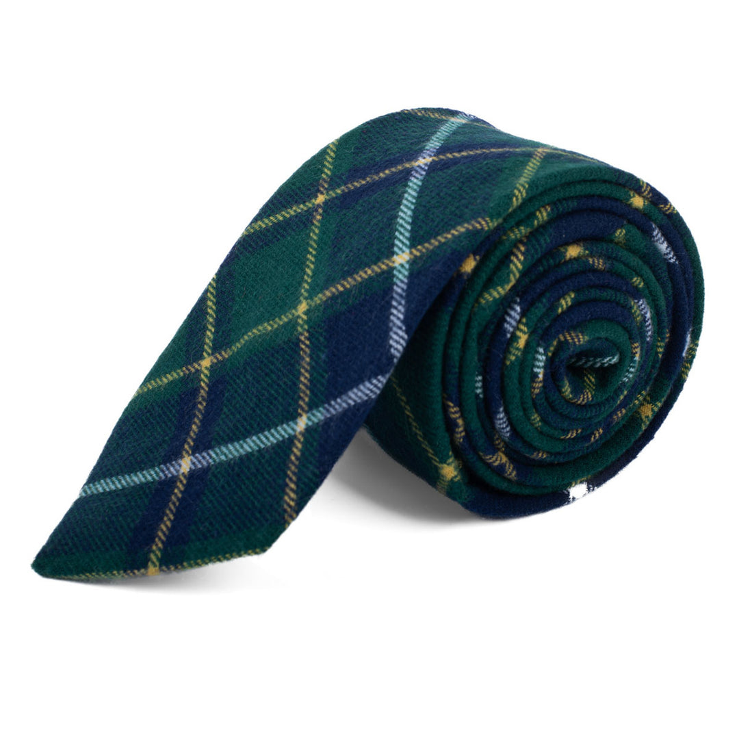 Men's 100% Cotton Checkered Tie