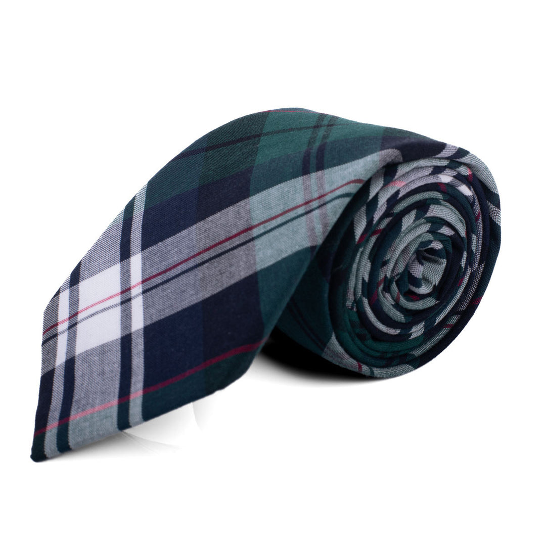Men's 100% Cotton Checkered Tie