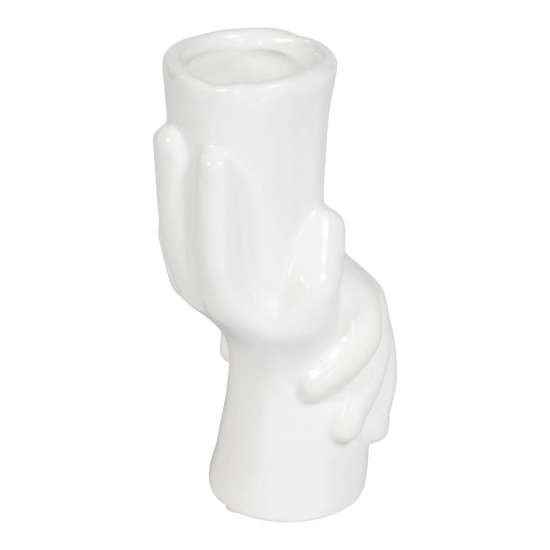 Holding Hands Ceramic Vase