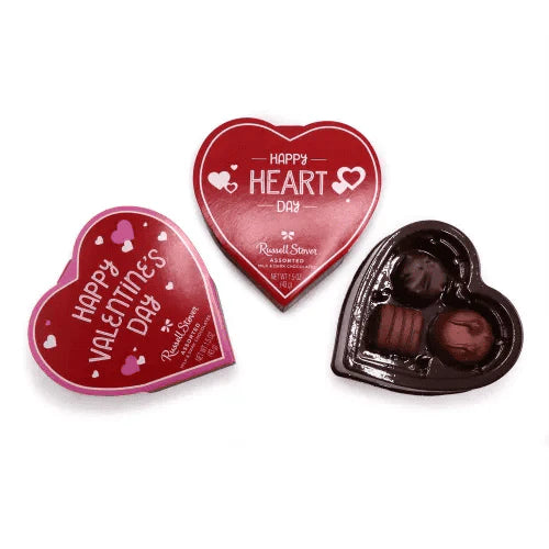 Russell Stover Assorted Chocolate Hearts- 1.5oz