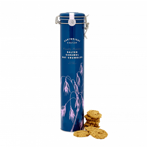 Cartwright & Butler Salted Caramel Oat Crumbles Biscuits In Tin/300g