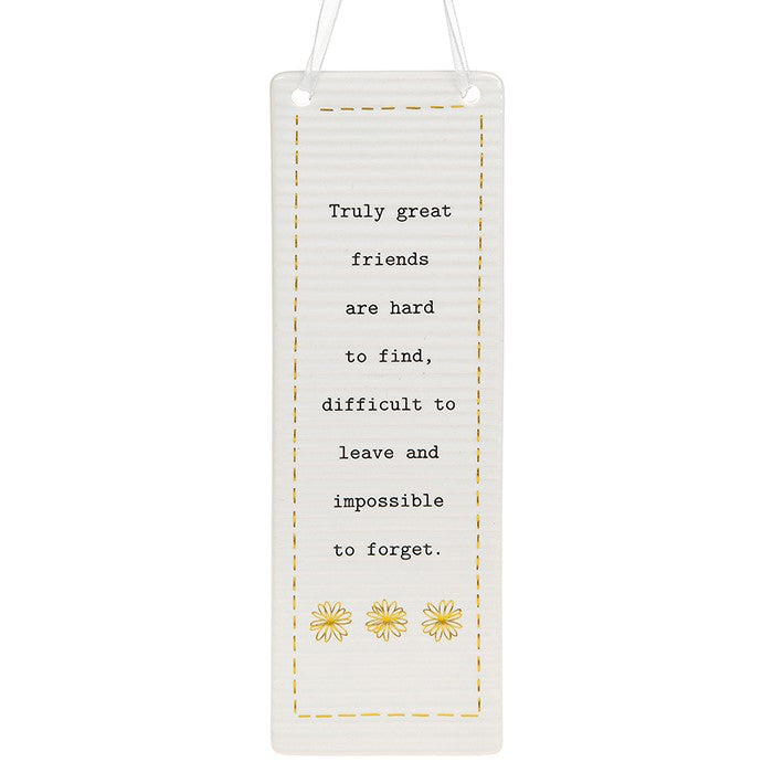 TW Great Friends Ceramic Hanging Plaque