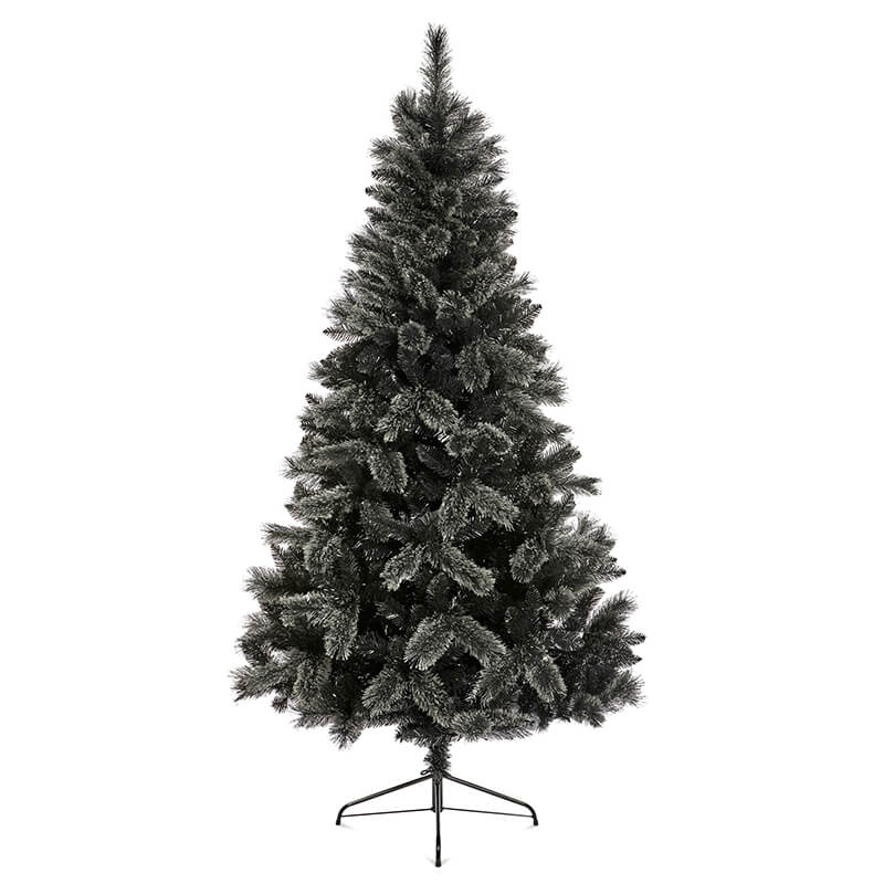 Premier 1.8m Black Tipped Christmas Tree