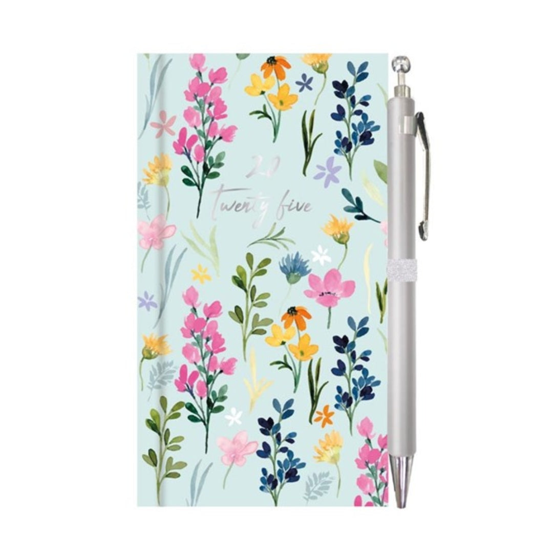 2025 Slim  Butterfly & Floral WTV with Pen Diary