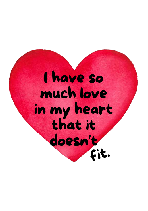 So Much Love – Heart Greeting Card