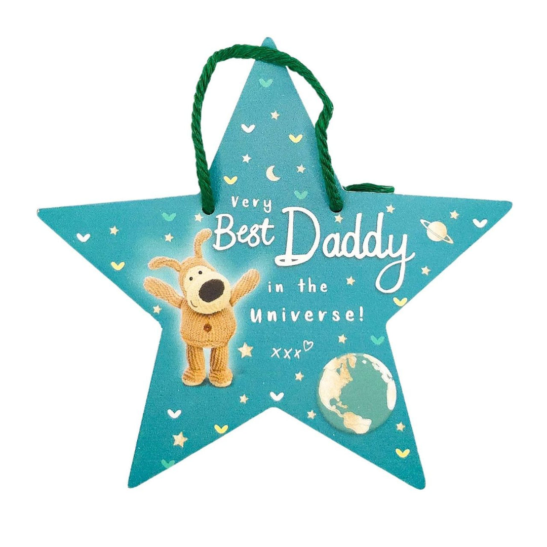 Boofle Dad Starry Wooden Plaque