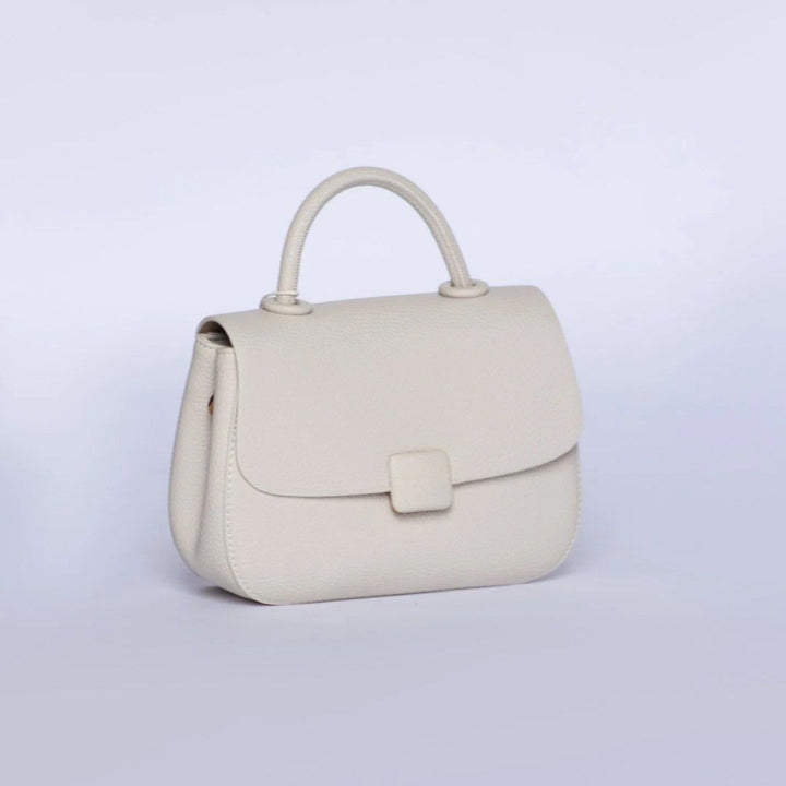 H&F Genuine Leather Handbag with Magnetic Flap- D8132