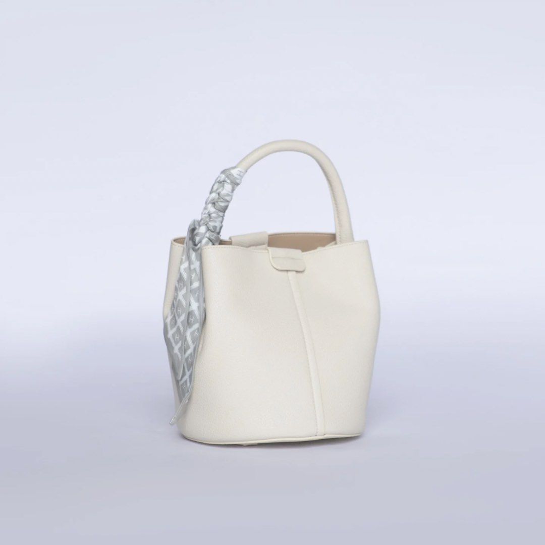H&F Leather Handbag with Scarf- 1771