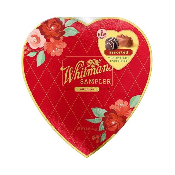 Whitman's Assorted Chocolates Sampler Heart- 5.1oz