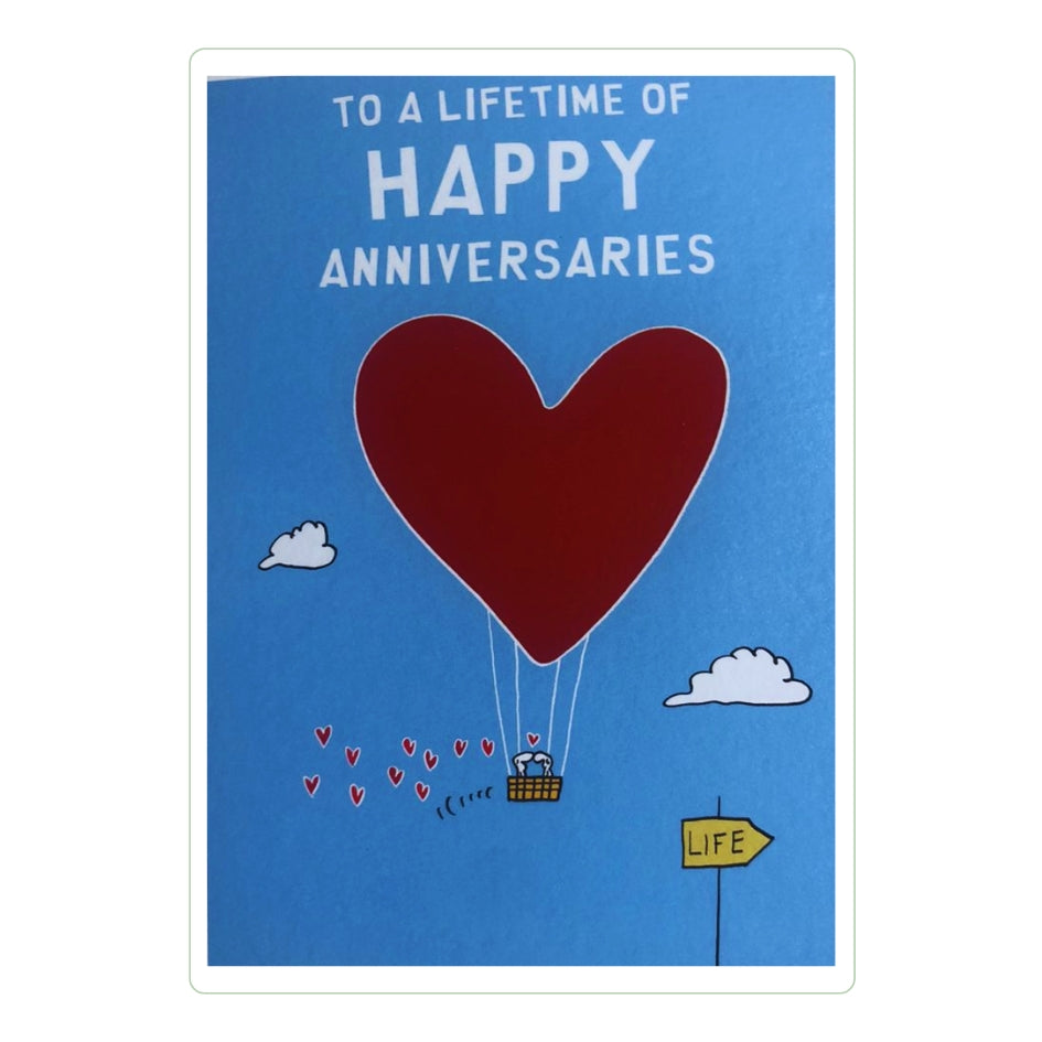 To A Lifetime Open Anniversary Greeting Card