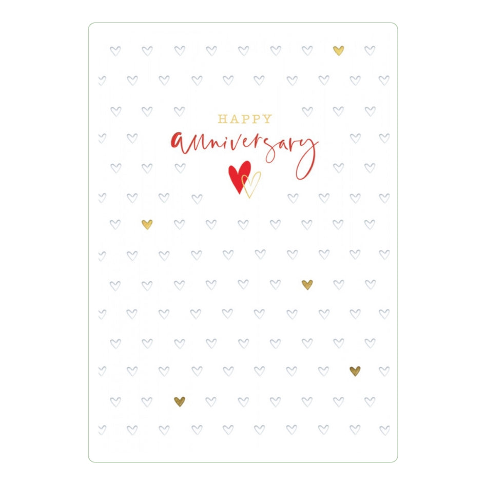 Hearts Anniversary Greeting Card