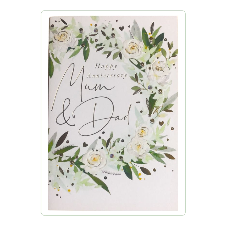 Mum & Dad Heartfelt Anniversary Greeting Card