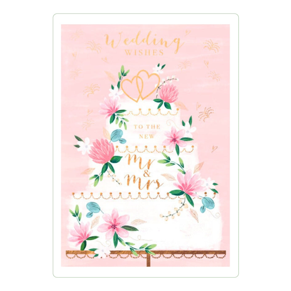 Mr & Mrs Wedding Congratulatory Greeting Card