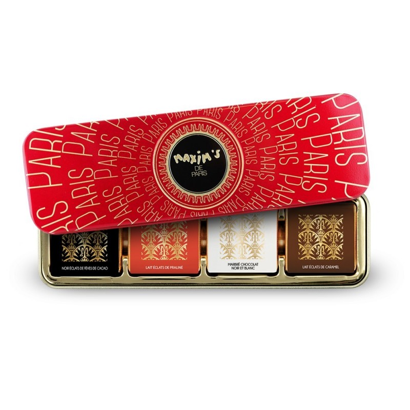 Maxim Red Pencil Tin 8 Chocolate Squares 32g