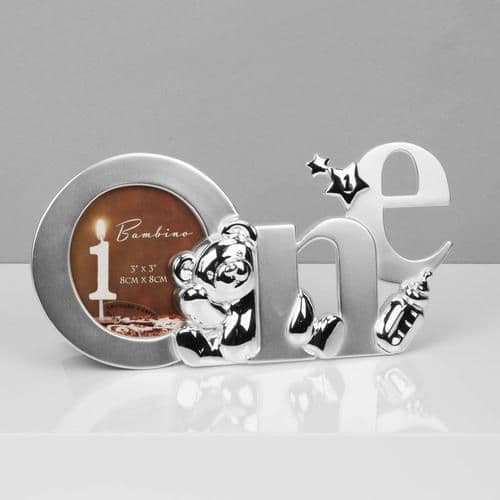 Bambino Silver 1st Birthday Photo Frame