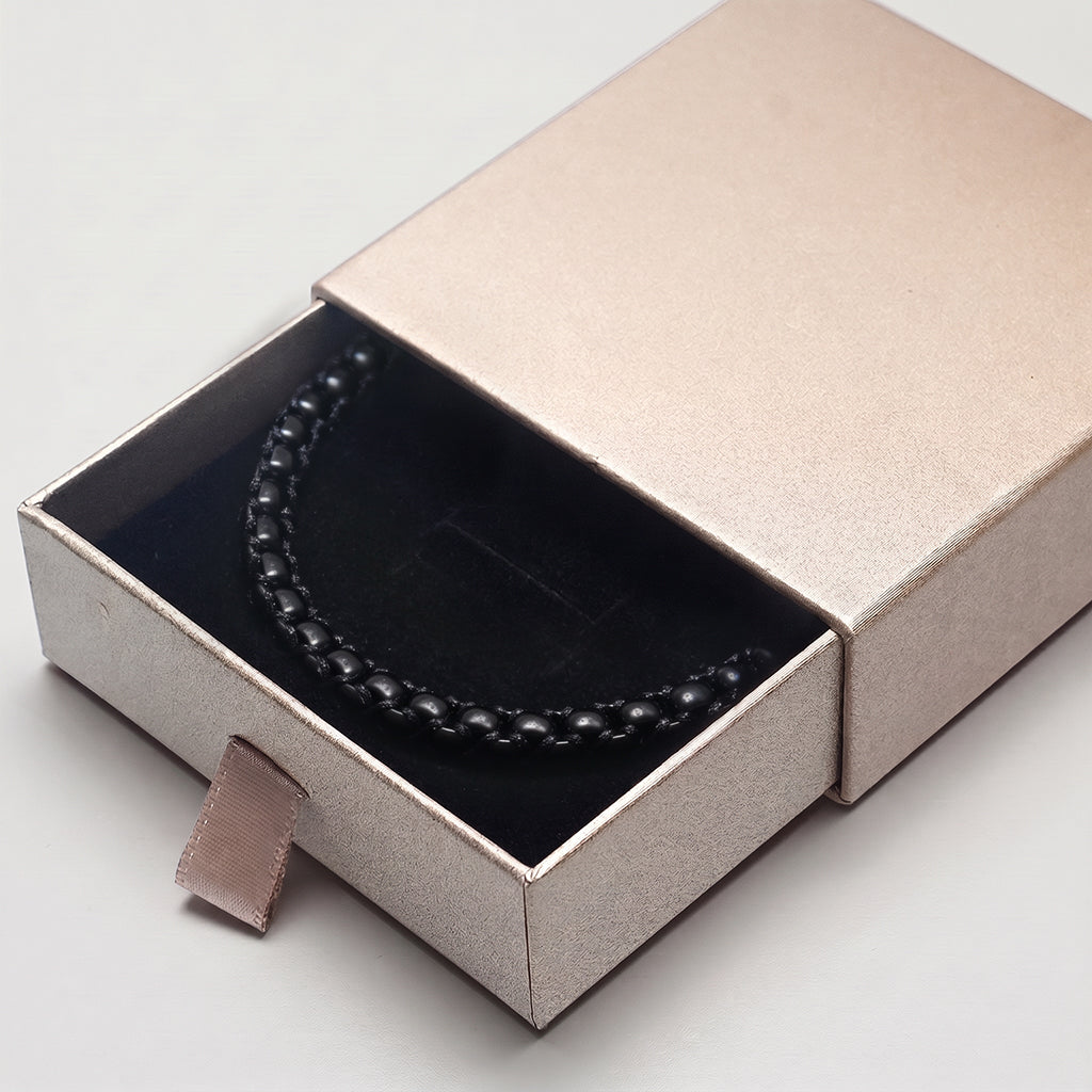 Minimalist Black Clasp Bracelet