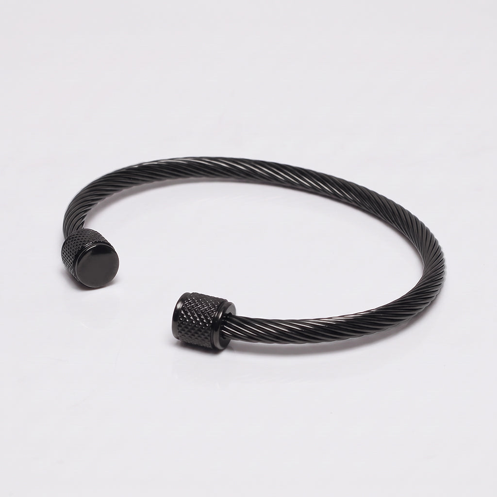 Stealth Black Cuff Bracelet