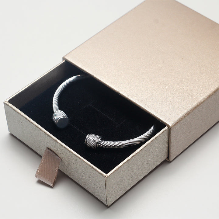 Silver Twisted Cuff bracelet