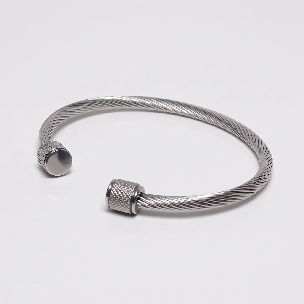 Silver Twisted Cuff bracelet
