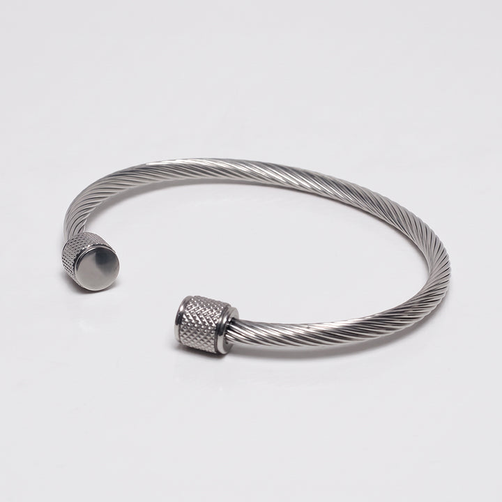 Silver Twisted Cuff bracelet